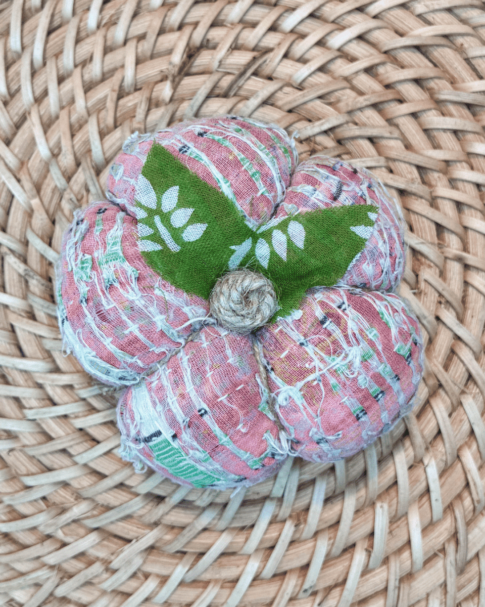 Vintage Kantha Pumpkin | Small - Asha Project Kantha-Saree-Handmade