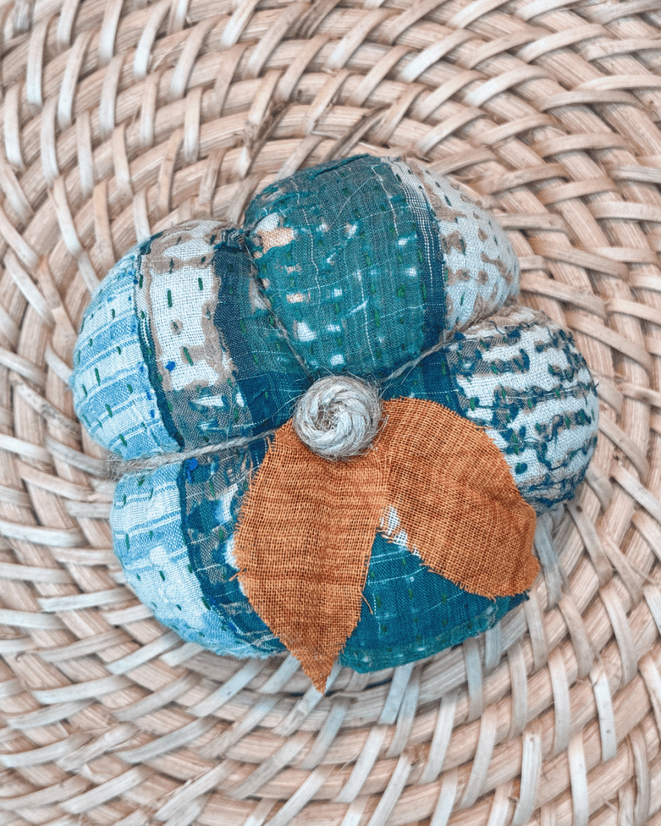 Vintage Kantha Pumpkin | Small - Asha Project Kantha-Saree-Handmade