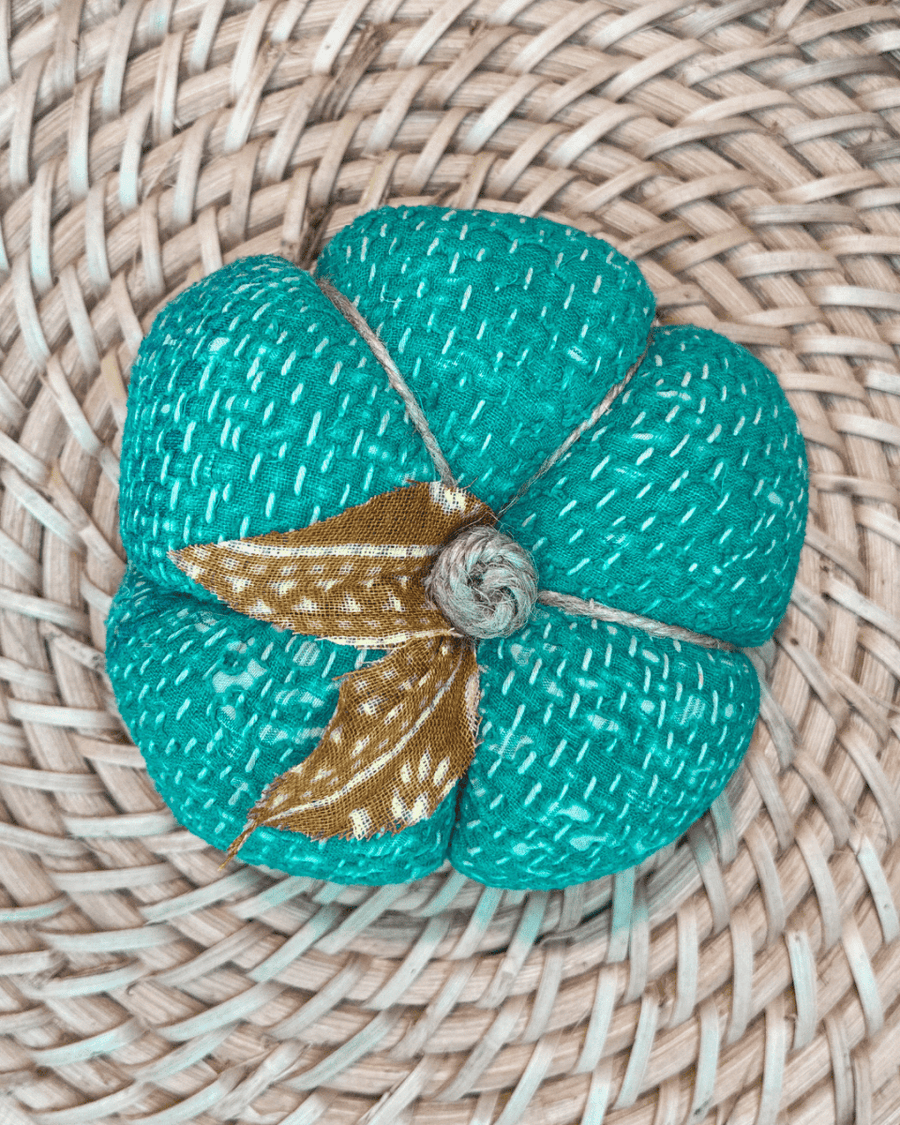 Vintage Kantha Pumpkin | Small - Asha Project Kantha-Saree-Handmade