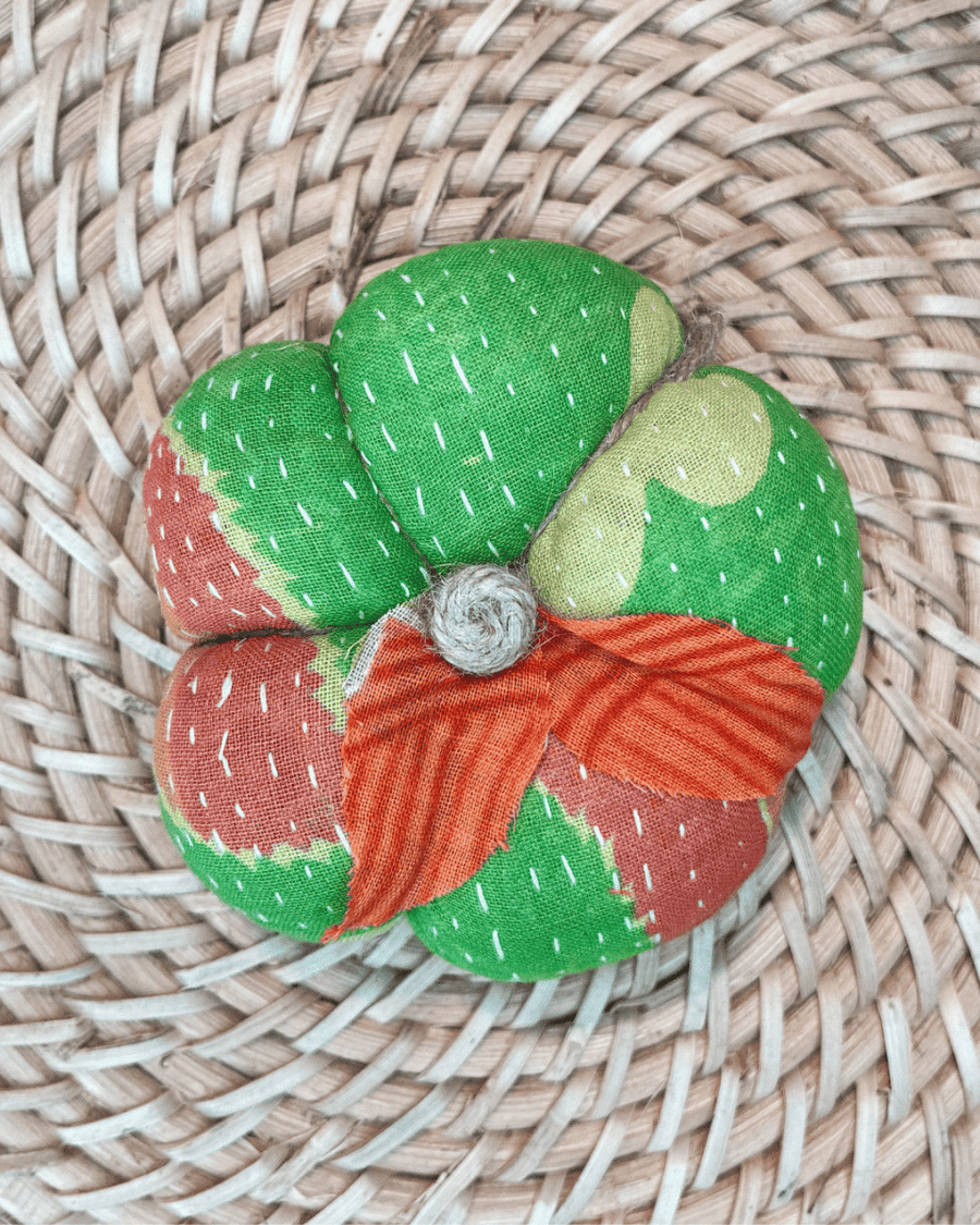 Vintage Kantha Pumpkin | Small - Asha Project Kantha-Saree-Handmade