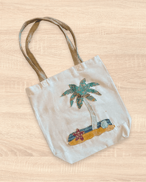 Vintage Kantha Tote | Beach - Asha Project Kantha-Saree-Handmade