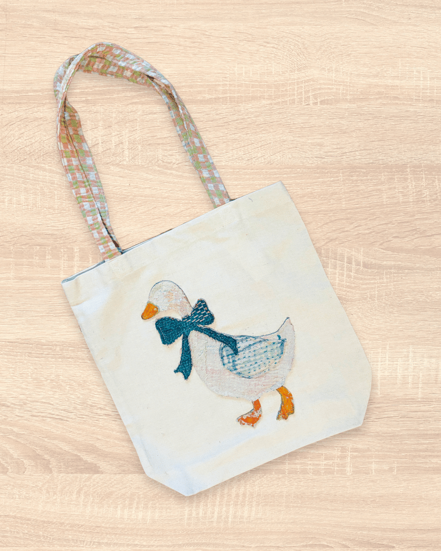 Vintage Kantha Tote | Goose - Asha Project Kantha - Saree - Handmade