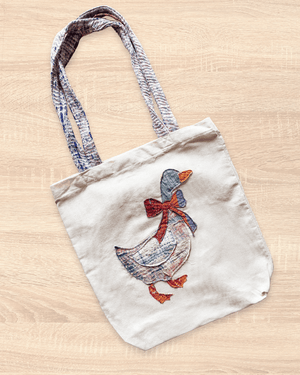 Vintage Kantha Tote | Goose - Asha Project Kantha - Saree - Handmade