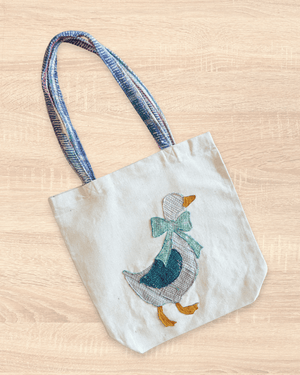 Vintage Kantha Tote | Goose - Asha Project Kantha - Saree - Handmade