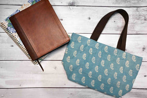 WS Kantha Book Bag - Asha Project Kantha - Saree - Handmade