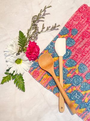 WS Kantha Dish Cloth | Spring Vibes - Asha Project Kantha - Saree - Handmade