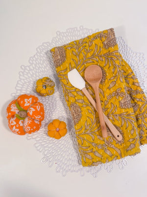 WS Kantha Kitchen Towel | Fall Vibes - Asha Project Kantha - Saree - Handmade
