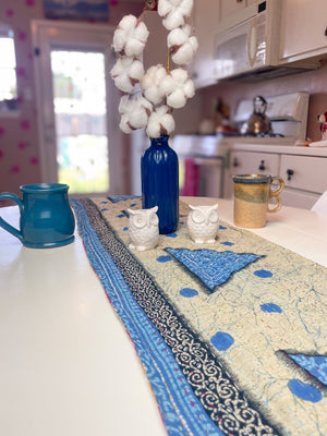 WS Kantha Table Runner | Reversible | 60in - Asha Project Kantha - Saree - Handmade
