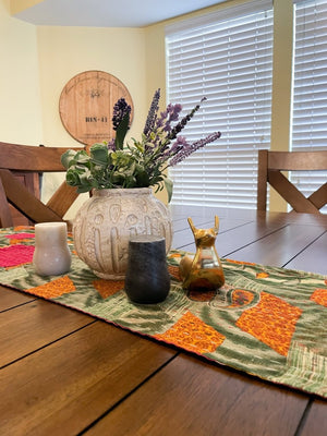 WS Kantha Table Runner | Reversible | 60in - Asha Project Kantha - Saree - Handmade