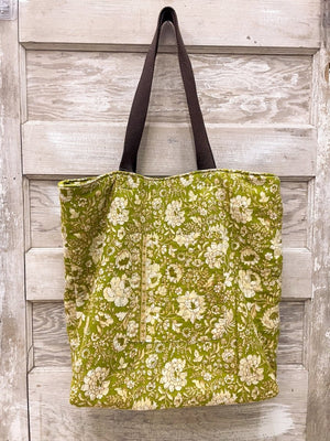 WS Kantha Tote Purse - Asha Project Kantha - Saree - Handmade