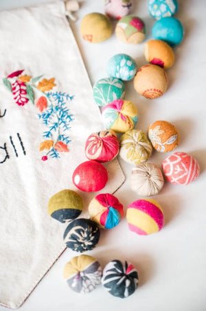 WS Saree Bead Bag - Asha Project Kantha - Saree - Handmade