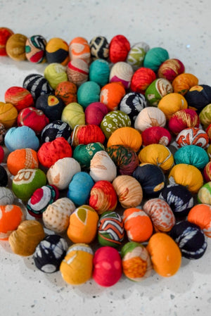 WS Saree Bead Garland | Fall - Asha Project Kantha - Saree - Handmade