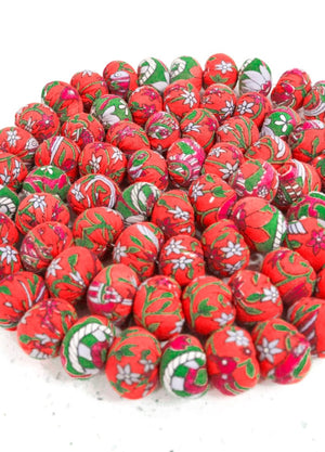 WS Saree Bead Garland | Pattern | Christmas - Asha Project Kantha - Saree - Handmade