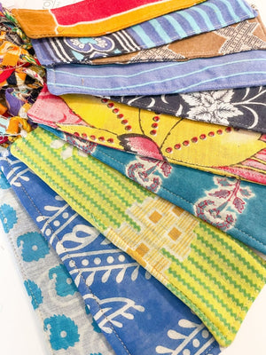 WS Saree Bookmark - Asha Project Kantha - Saree - Handmade