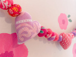 WS Saree Heart Garland | 4ft - Asha Project Kantha - Saree - Handmade