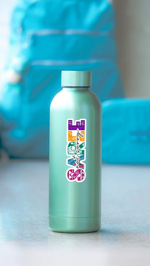 WS Saree Not Sorry | Vinyl Sticker | 4.6 in x 1.4 in - Asha Project Kantha - Saree - Handmade