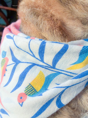 WS Saree Pet Bandana | Large - Asha Project Kantha - Saree - Handmade