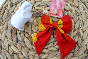 WS Saree Pet Bow | Small - Asha Project Kantha - Saree - Handmade