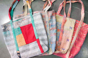 WS Vintage Kantha Bag - Asha Project Kantha - Saree - Handmade