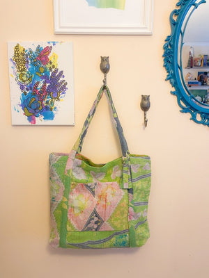 WS Vintage Kantha Bag - Asha Project Kantha - Saree - Handmade