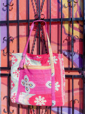WS Vintage Kantha Bag - Asha Project Kantha - Saree - Handmade