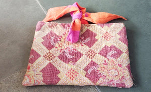 WS Vintage Kantha Book Sleeve - Asha Project Kantha - Saree - Handmade