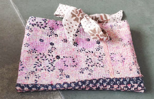 WS Vintage Kantha Book Sleeve - Asha Project Kantha - Saree - Handmade