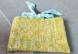 WS Vintage Kantha Book Sleeve - Asha Project Kantha - Saree - Handmade