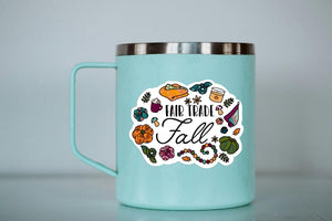 WS Vinyl Sticker | Fair Trade Fall | 2.8 x 2.2 in - Asha Project Kantha - Saree - Handmade
