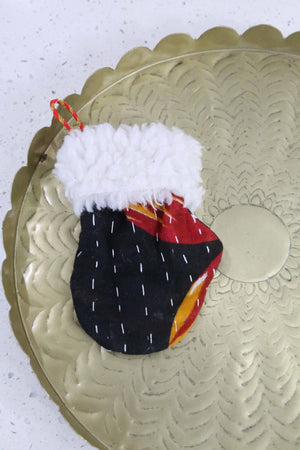 WSKantha Christmas Ornament | Mit - Asha Project Kantha - Saree - Handmade