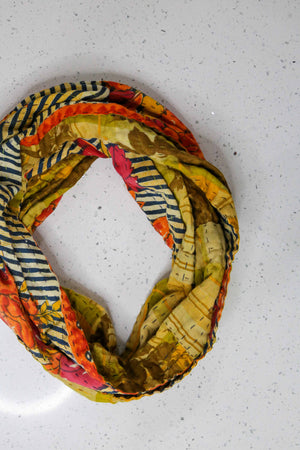 Kantha Infinity Scarf