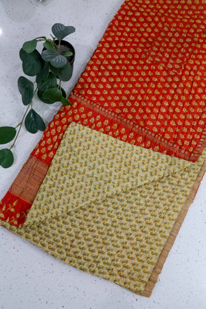 Kantha Throw Blanket