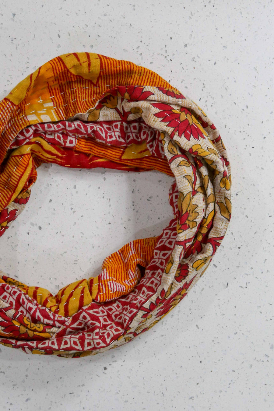 Kantha Infinity Scarf