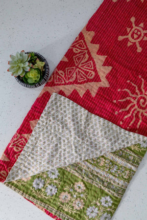 Kantha Throw Blanket