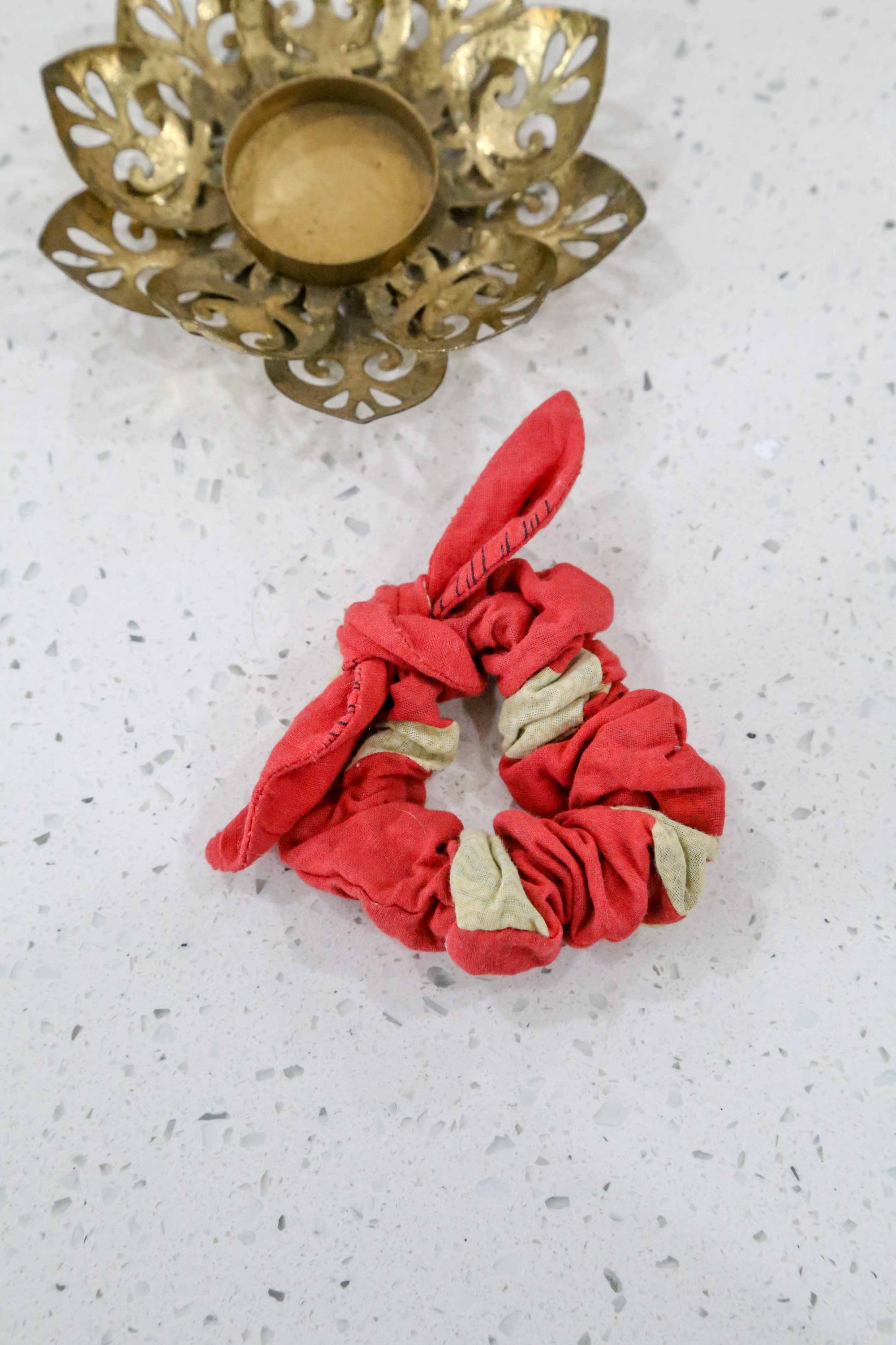 Saree Mini Scrunchie with Bow