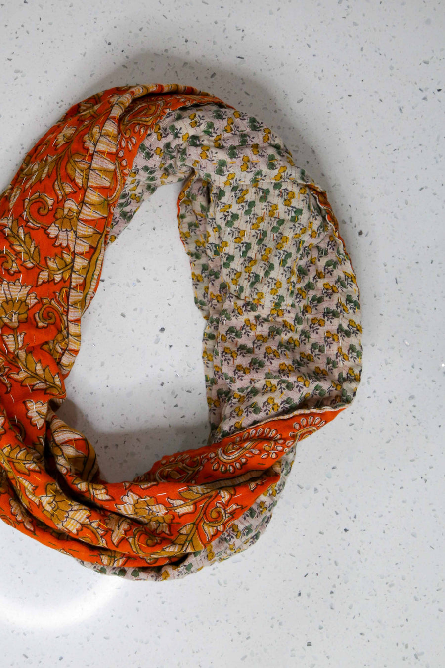 Kantha Infinity Scarf