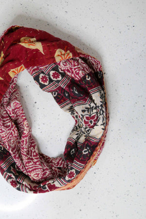 Kantha Infinity Scarf