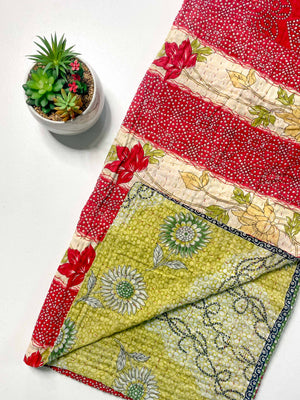 Kantha Throw Blanket | Christmas