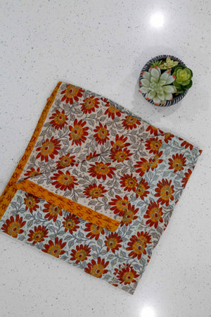 Kantha Mini Throw Blanket