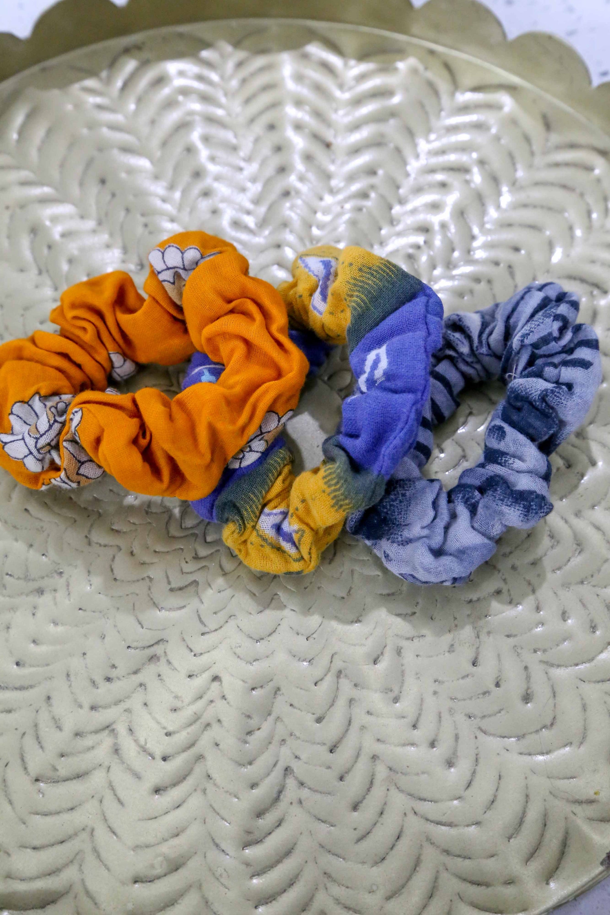 Saree Mini Scrunchie Set