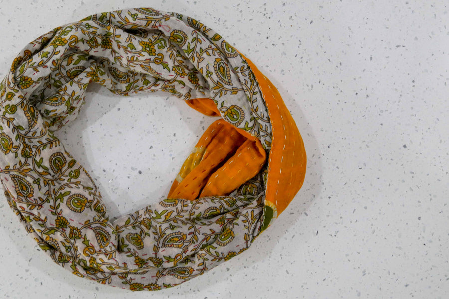 Kantha Infinity Scarf