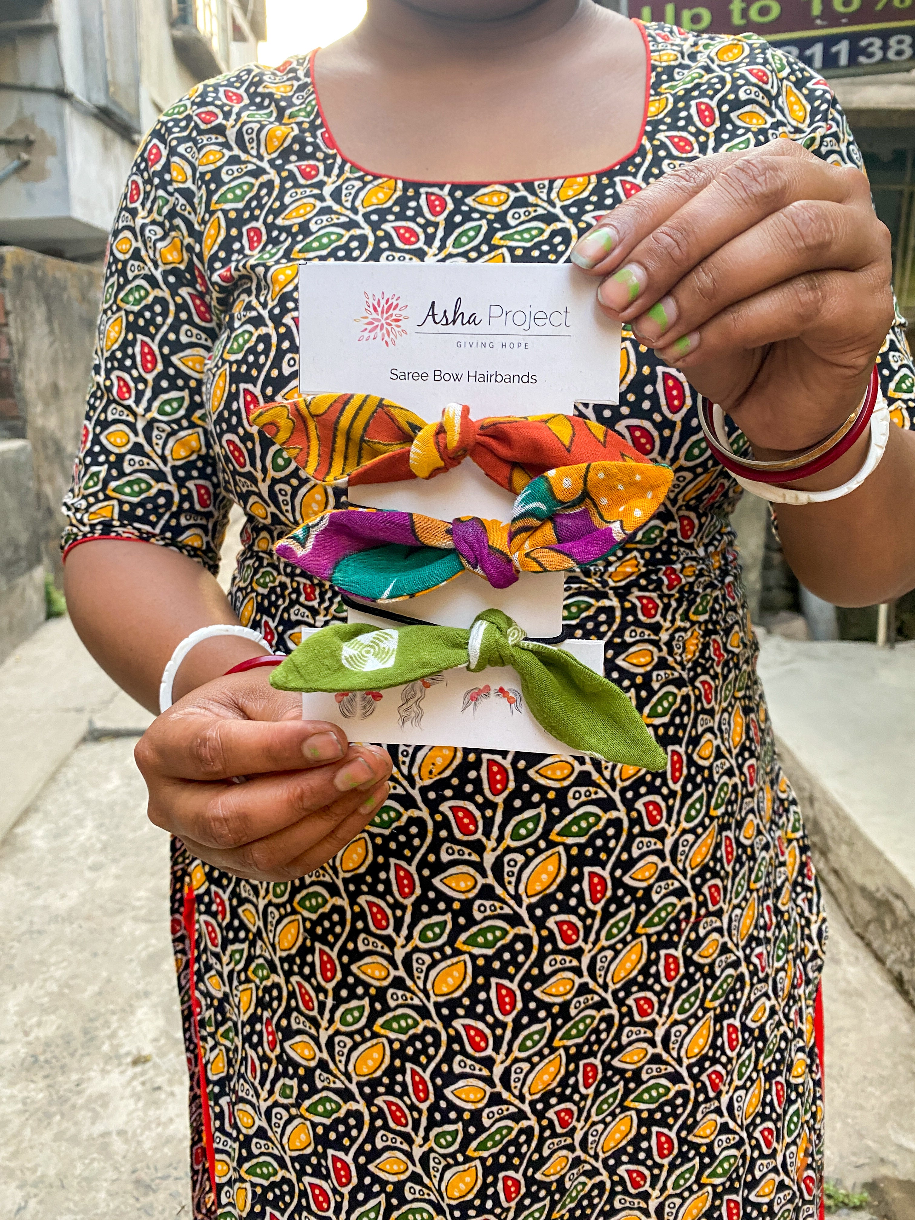 Saree Bow Hairbands | Assorted - Asha Project display picture 2