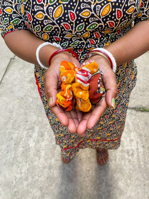 Saree Mini Scrunchie Set