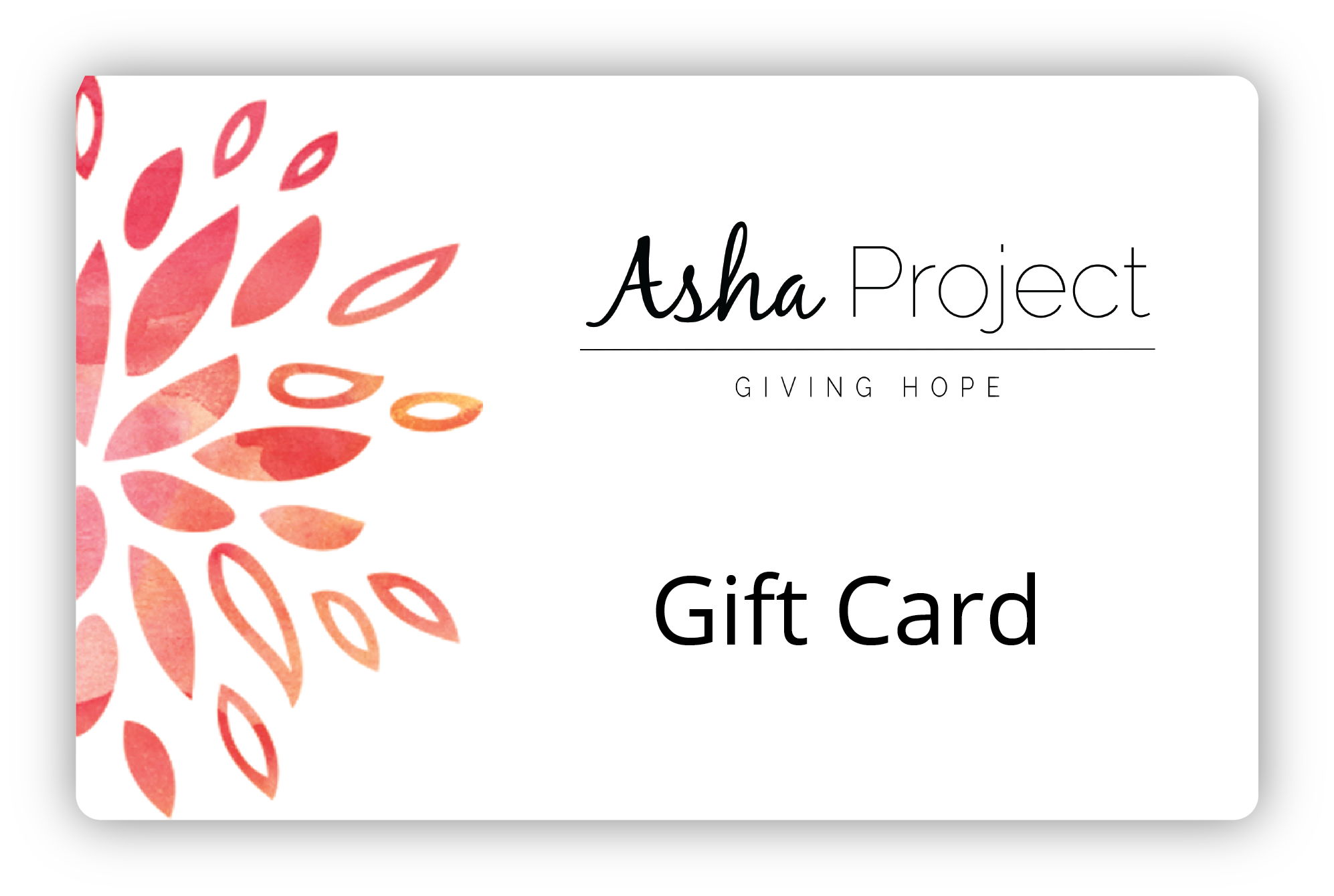 Asha Project Gift Cards