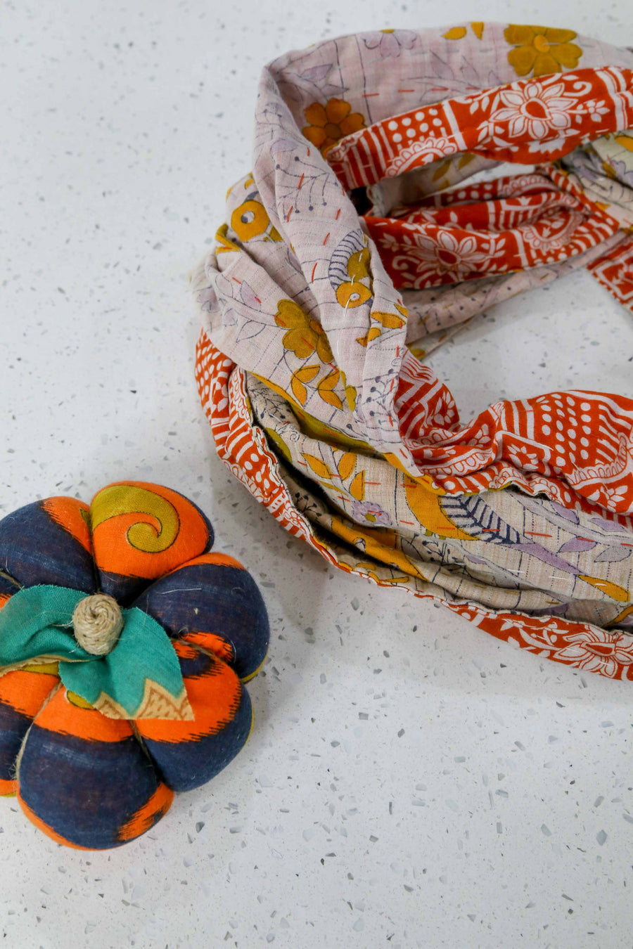 Kantha Infinity Scarf