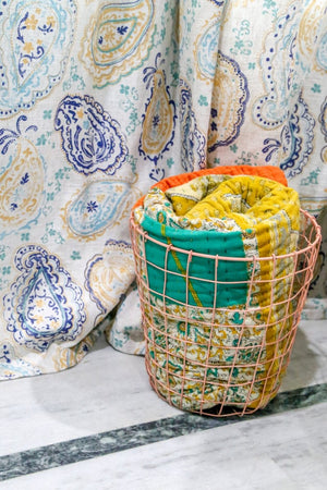 Custom Kantha Quilt - Asha Project Kantha - Saree - Handmade