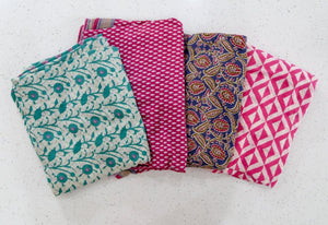 Custom Kantha Quilt - Asha Project Kantha - Saree - Handmade