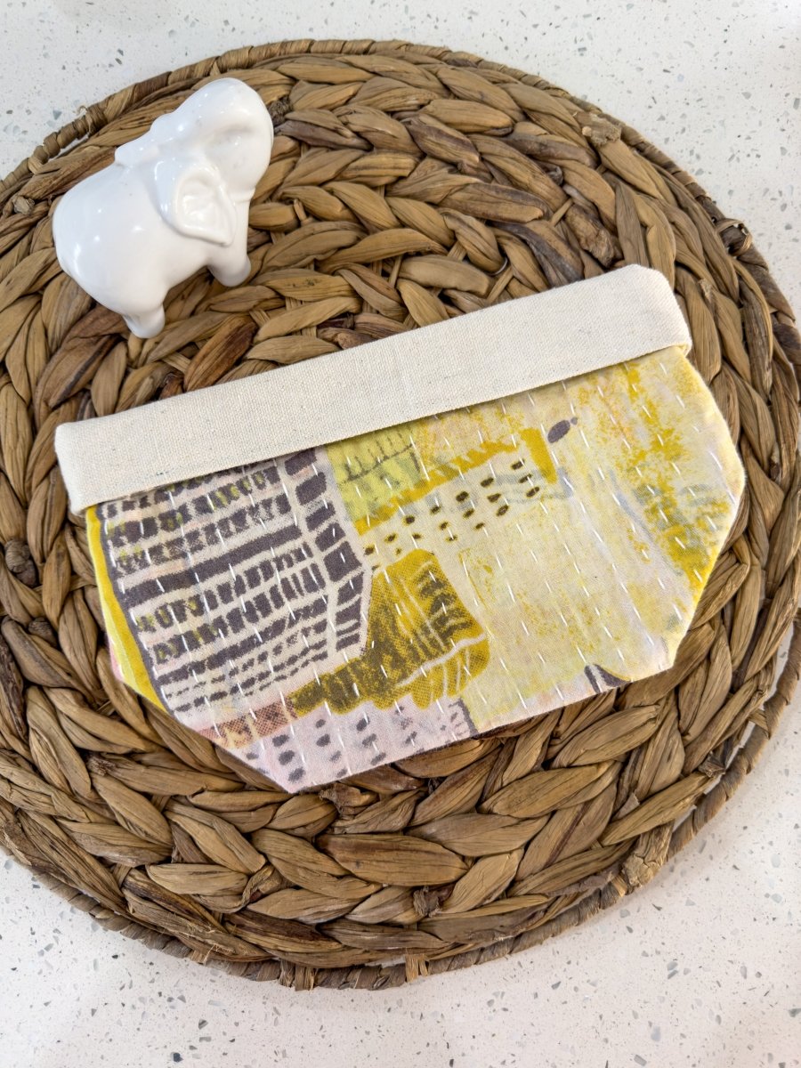 Kantha Basket - Asha Project Kantha - Saree - Handmade