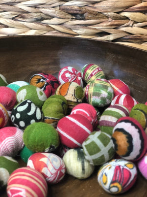 Saree Bead Bag | Christmas - Asha Project Kantha - Saree - Handmade