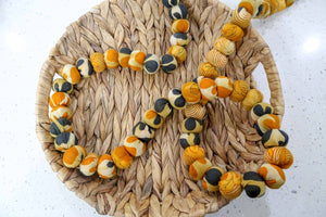 Saree Bead Garland | Pattern - Asha Project Kantha - Saree - Handmade